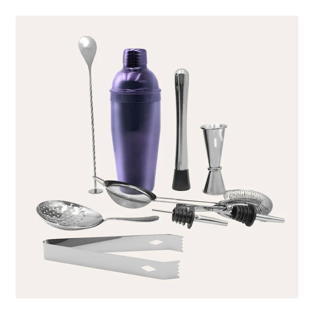 Kit Bartender MK-Y20451 10 piezas Acero inoxidable Nuevo Estilo Profesional Plateado
